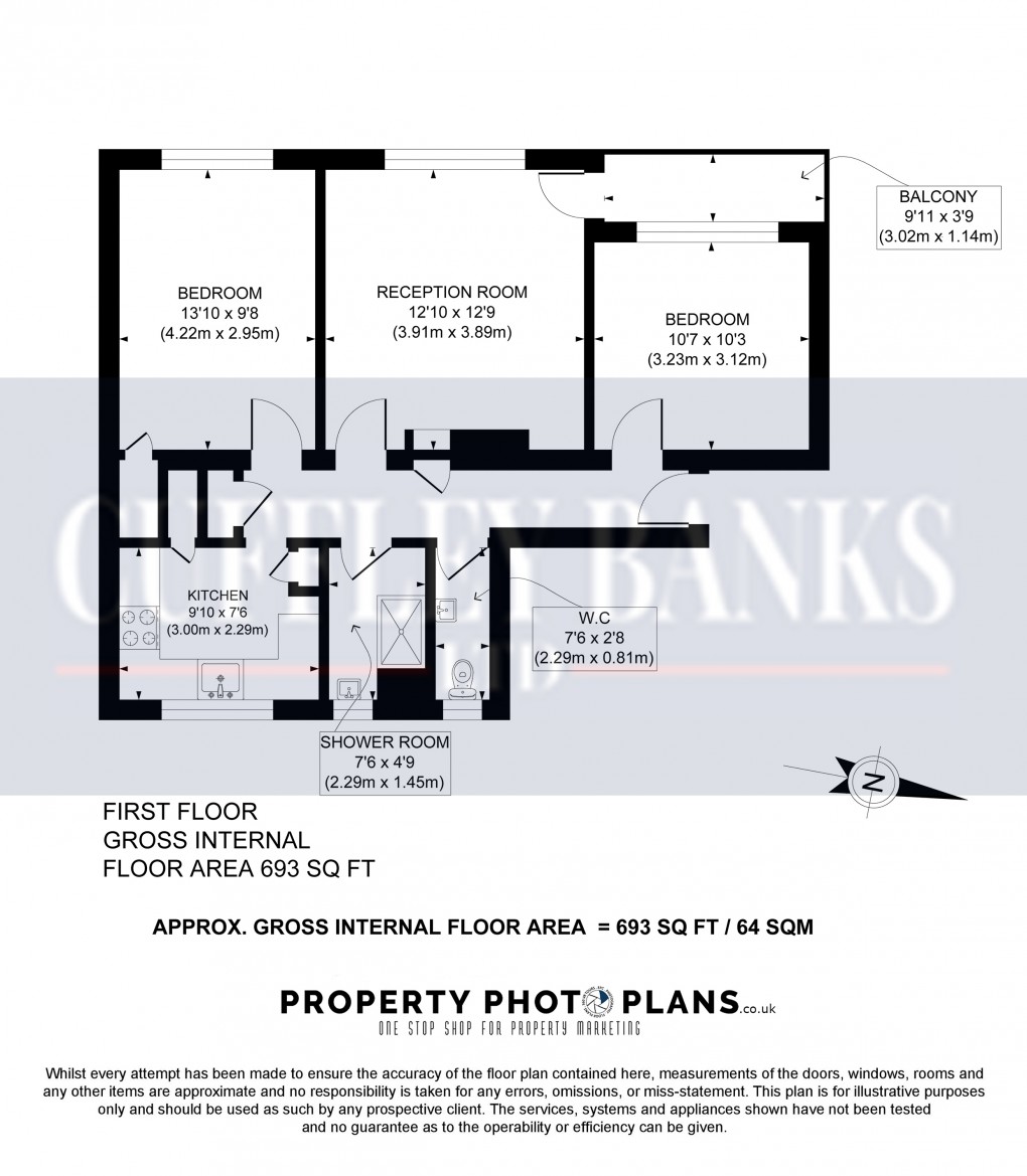 Floorplan for Southall, Middlesex