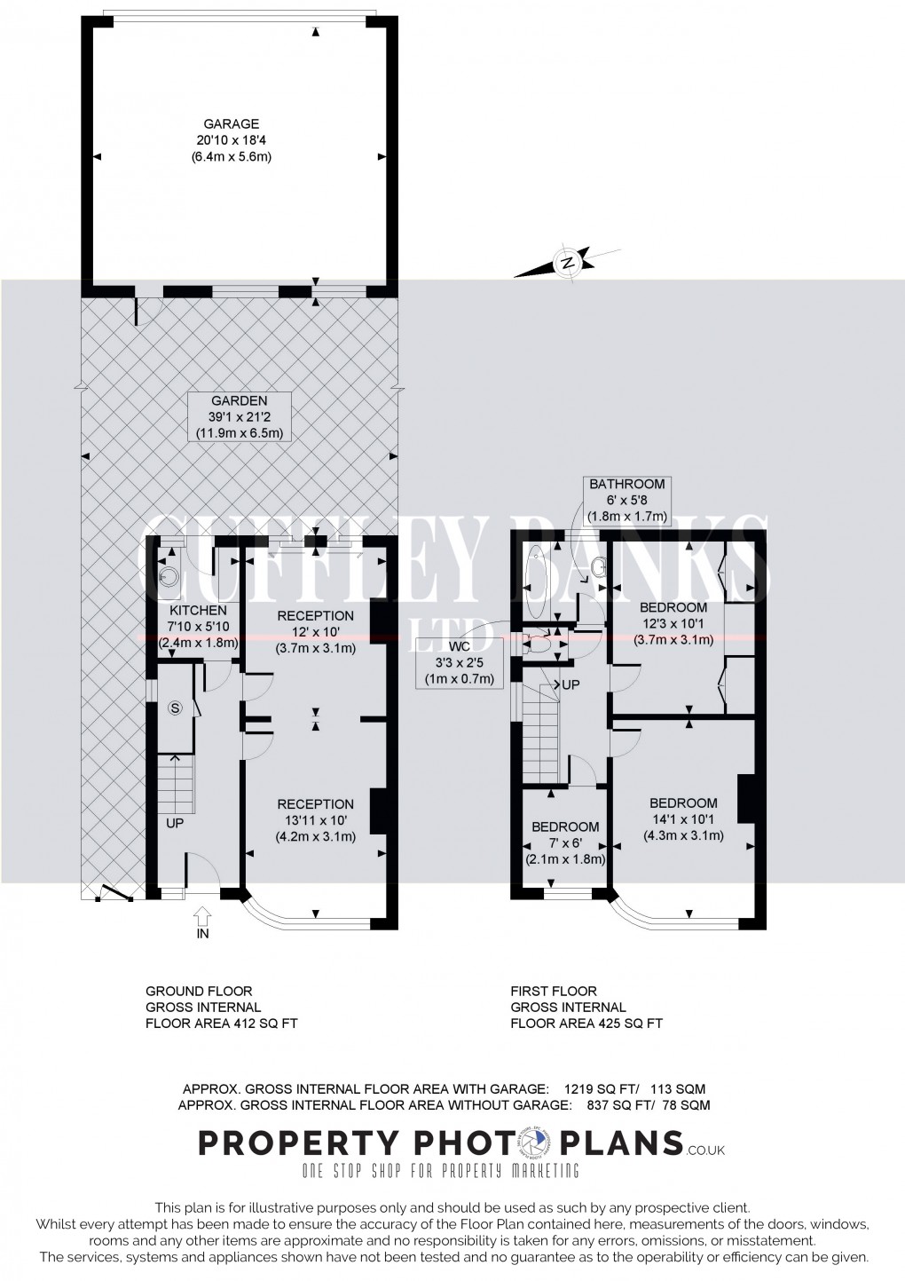 Floorplan for Perivale, Middlesex