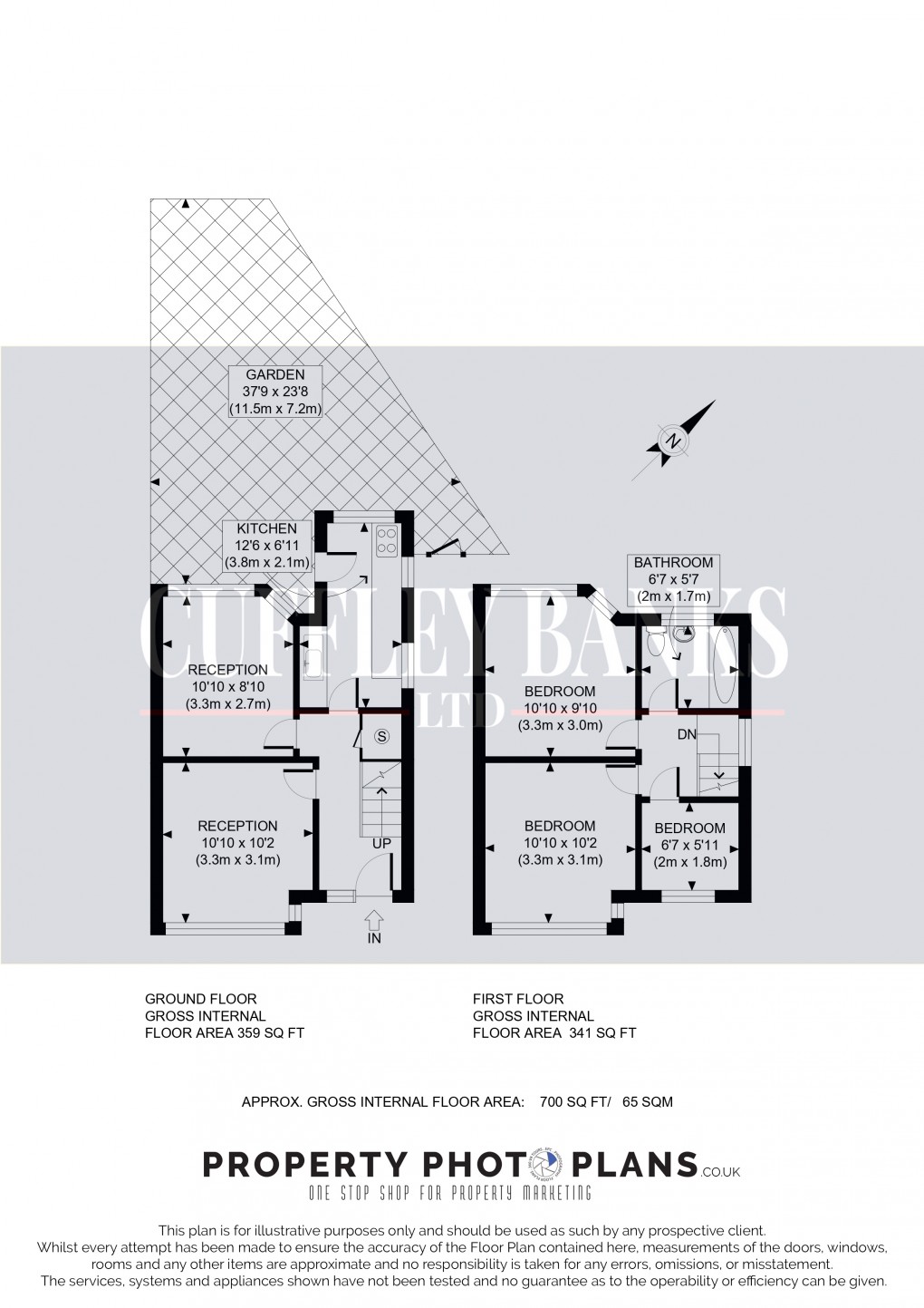 Floorplan for Perivale, Middlesex