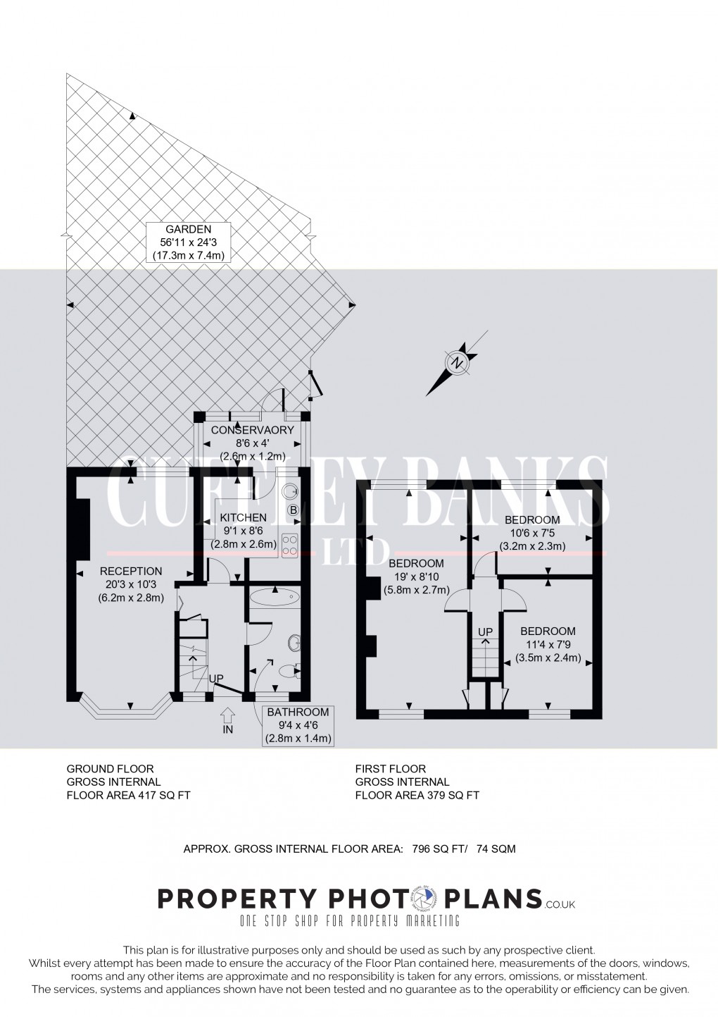 Floorplan for Alperton, Wembley, Middlesex