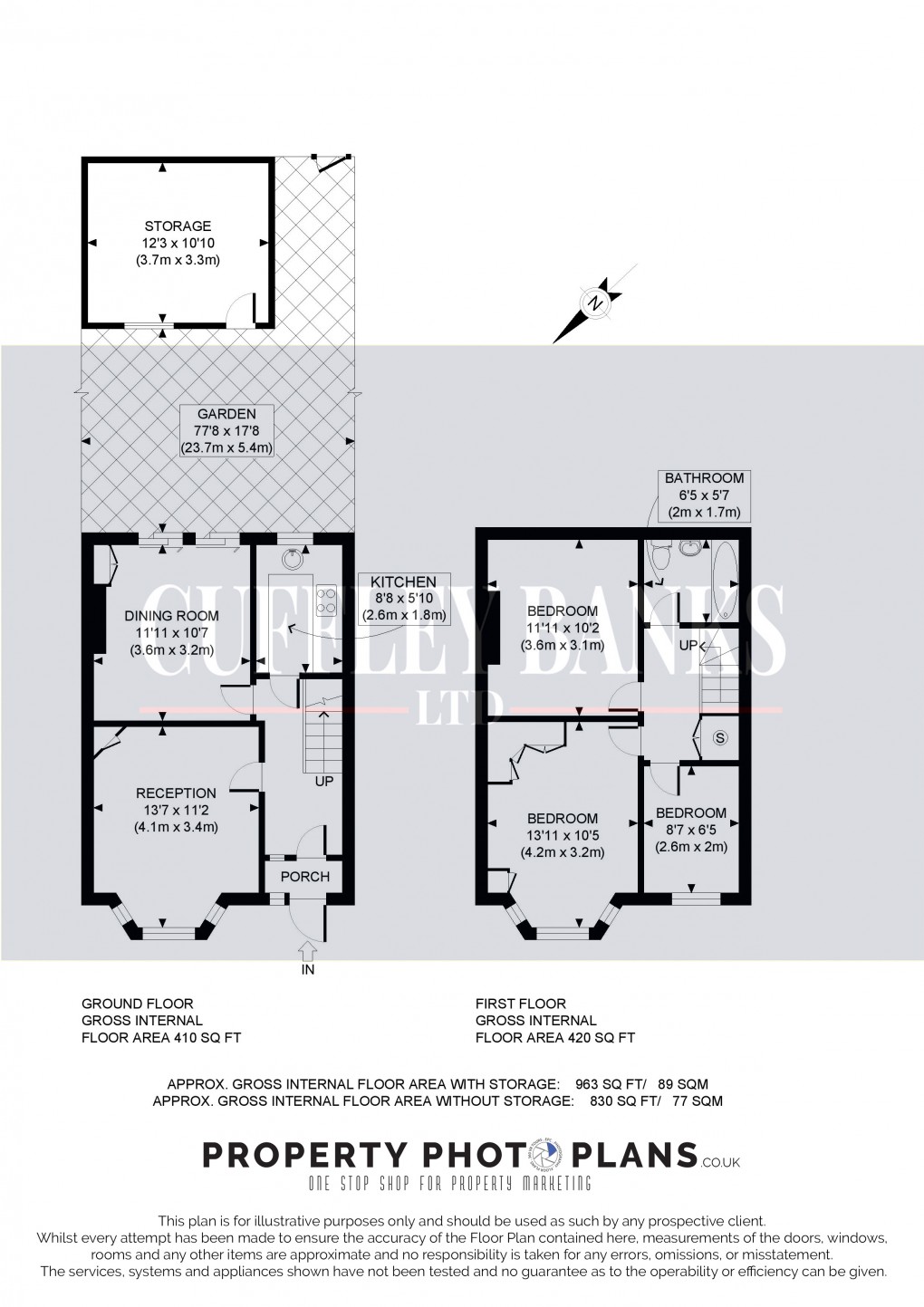 Floorplan for Greenford, Middlesex