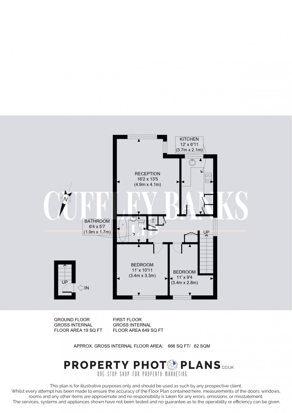 Floorplan for Perivale, Middlesex