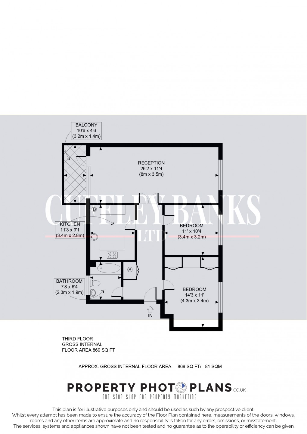Floorplan for Perivale Lane, Middlesex