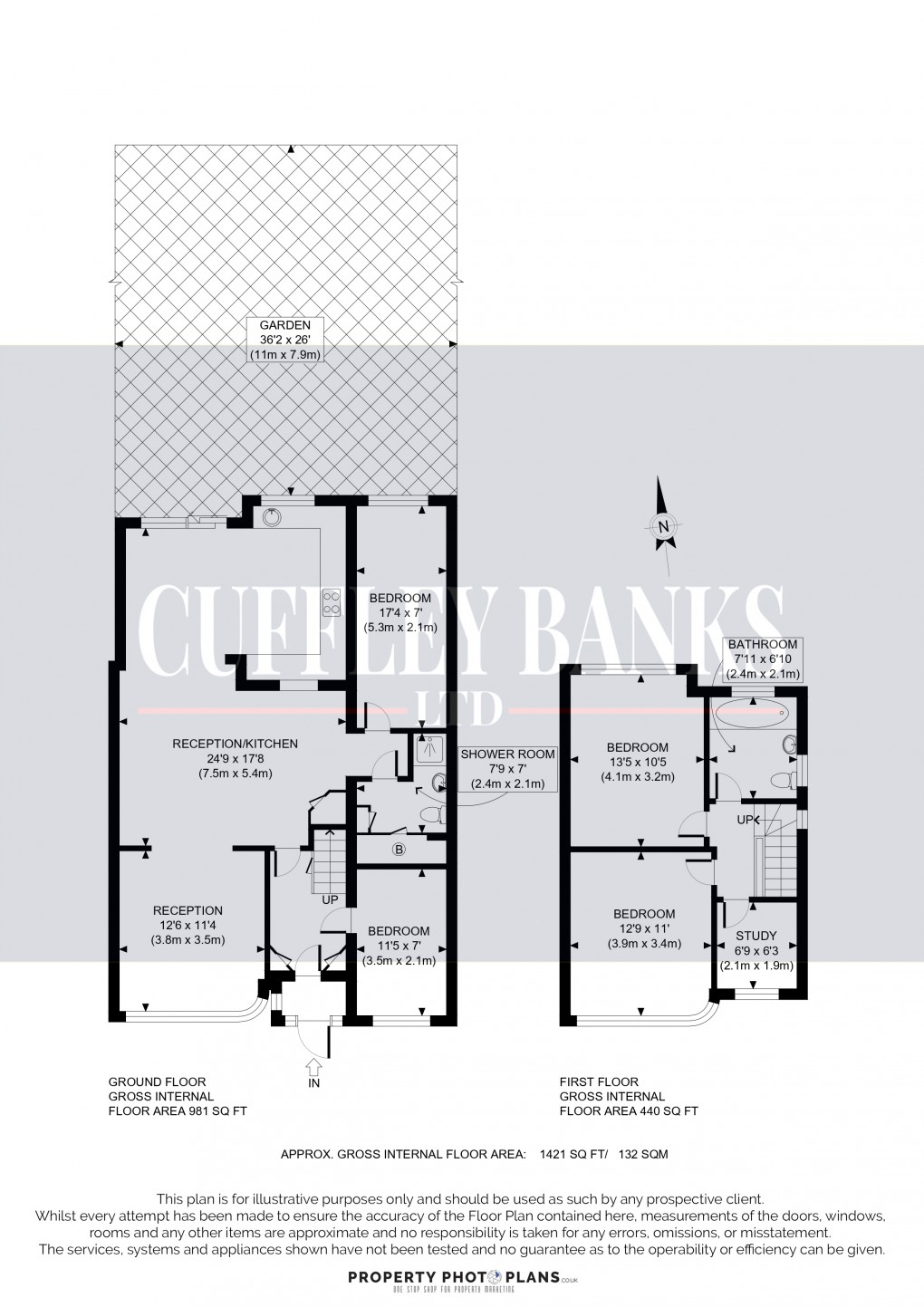 Floorplan for Perivale, Middlesex