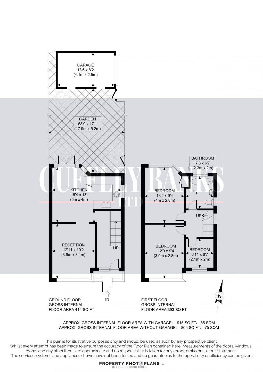 Floorplan for Perivale, Middlesex