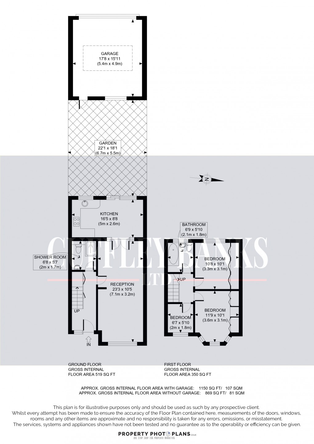 Floorplan for Perivale, Middlesex