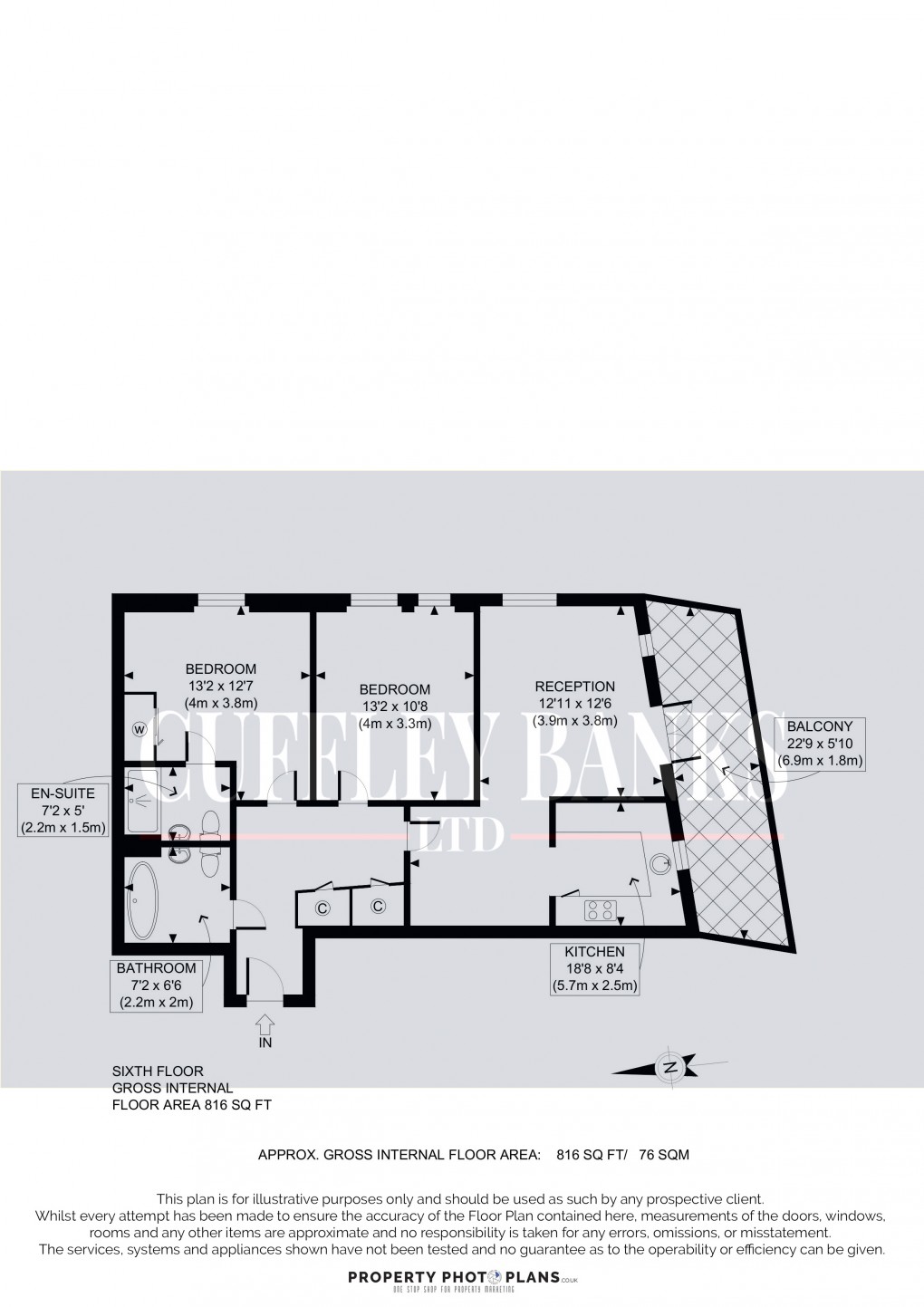 Floorplan for Hatton Road, Wembley, Middlesex